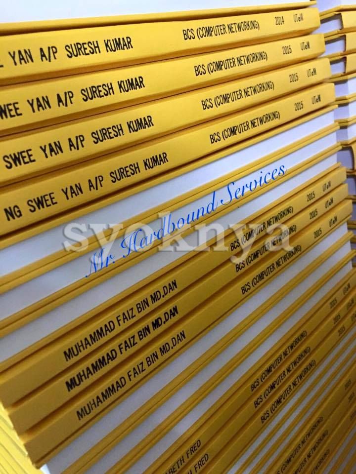 Hardcover thesis binding