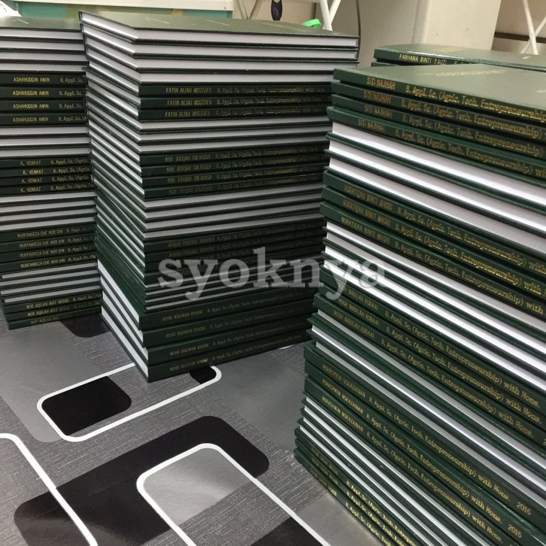 Hardcover thesis binding
